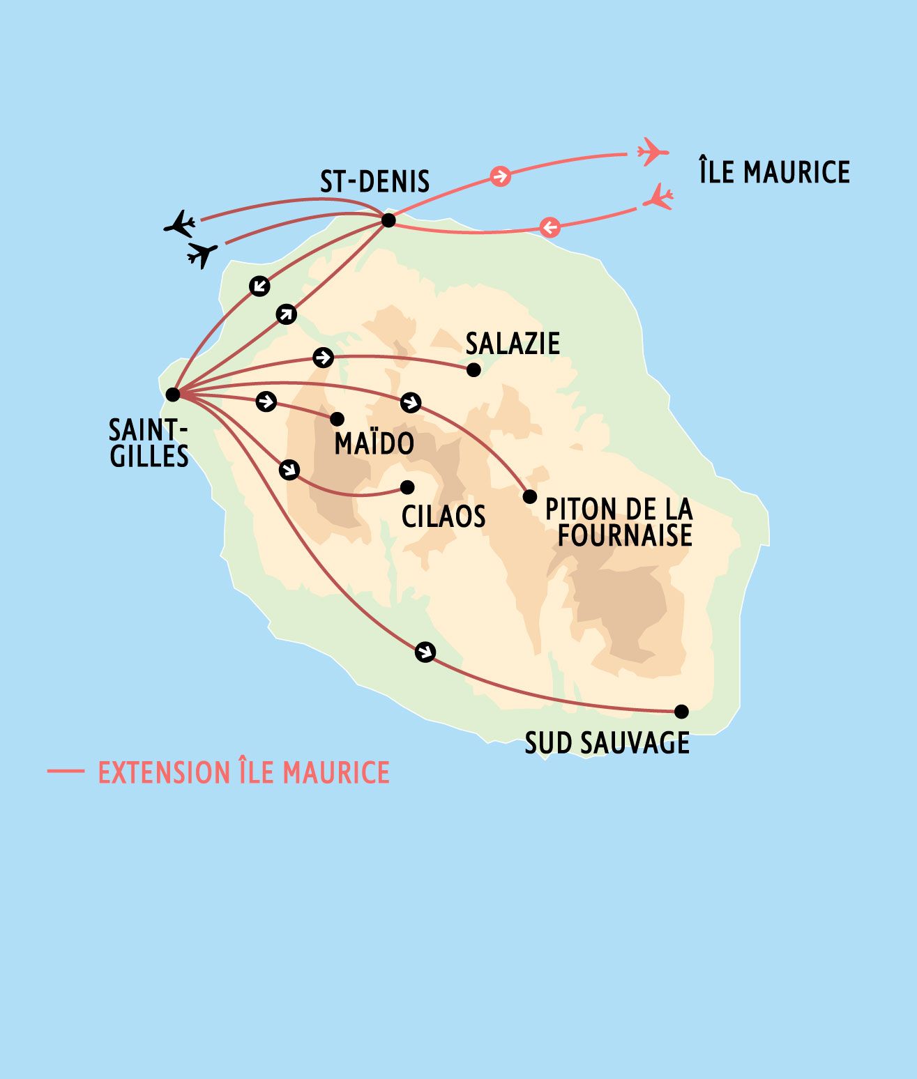 Circuit 13j Regard sur la Réunion + plage à l'île Maurice pas cher photo 1