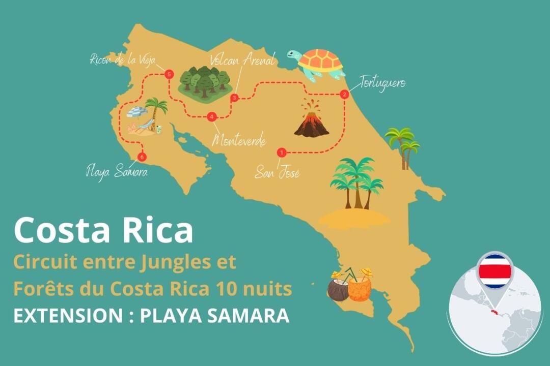 Circuit Entre Jungles et Forêts du Costa Rica avec extension Playa Samara 3* pas cher photo 3