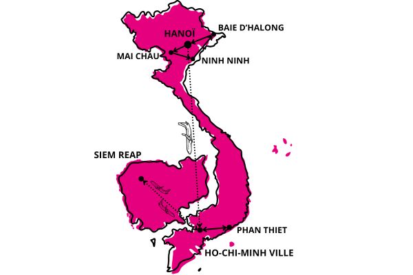 Circuit Vietnam du Nord au Sud, les incontournables en Privatif et Temples d'Angkor 3* pas cher photo 1
