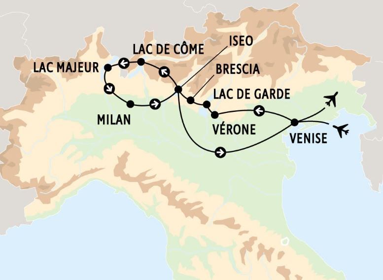 Regard sur Venise et les lacs italiens 2024 pas cher photo 1
