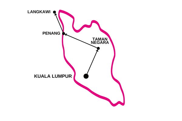 Malaisie en Liberté, Des Terres Sauvages de Taman Negara à l'île de Langkawi 4* pas cher