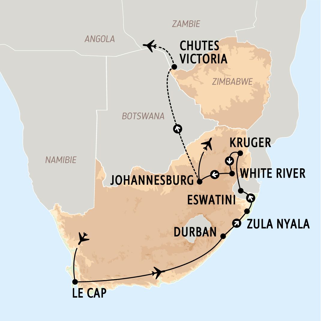 Confidentiel Afrique du Sud + Chutes Victoria 2025 pas cher photo 1