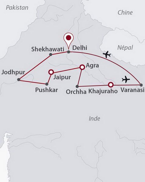 Au Pays des Maharajahs + Vallée du Gange - Inde, Rajasthan pas cher photo 3