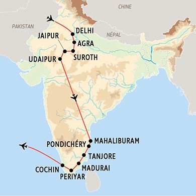 CONFIDENTIEL INDE DU RAJASTHAN AU KERALA pas cher photo 12