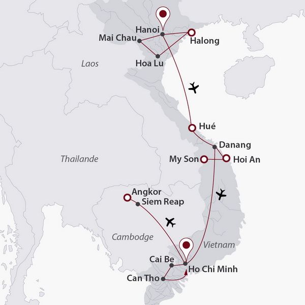 Mosaïque Vietnamienne, cat. Premium + Angkor, Cambodge pas cher photo 3