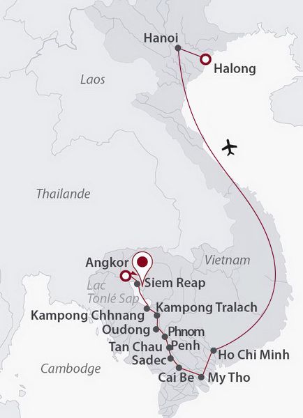 La Cantate du Mékong, pont sup. + Hanoi / Halong - Vietnam, Cambodge pas cher photo 3